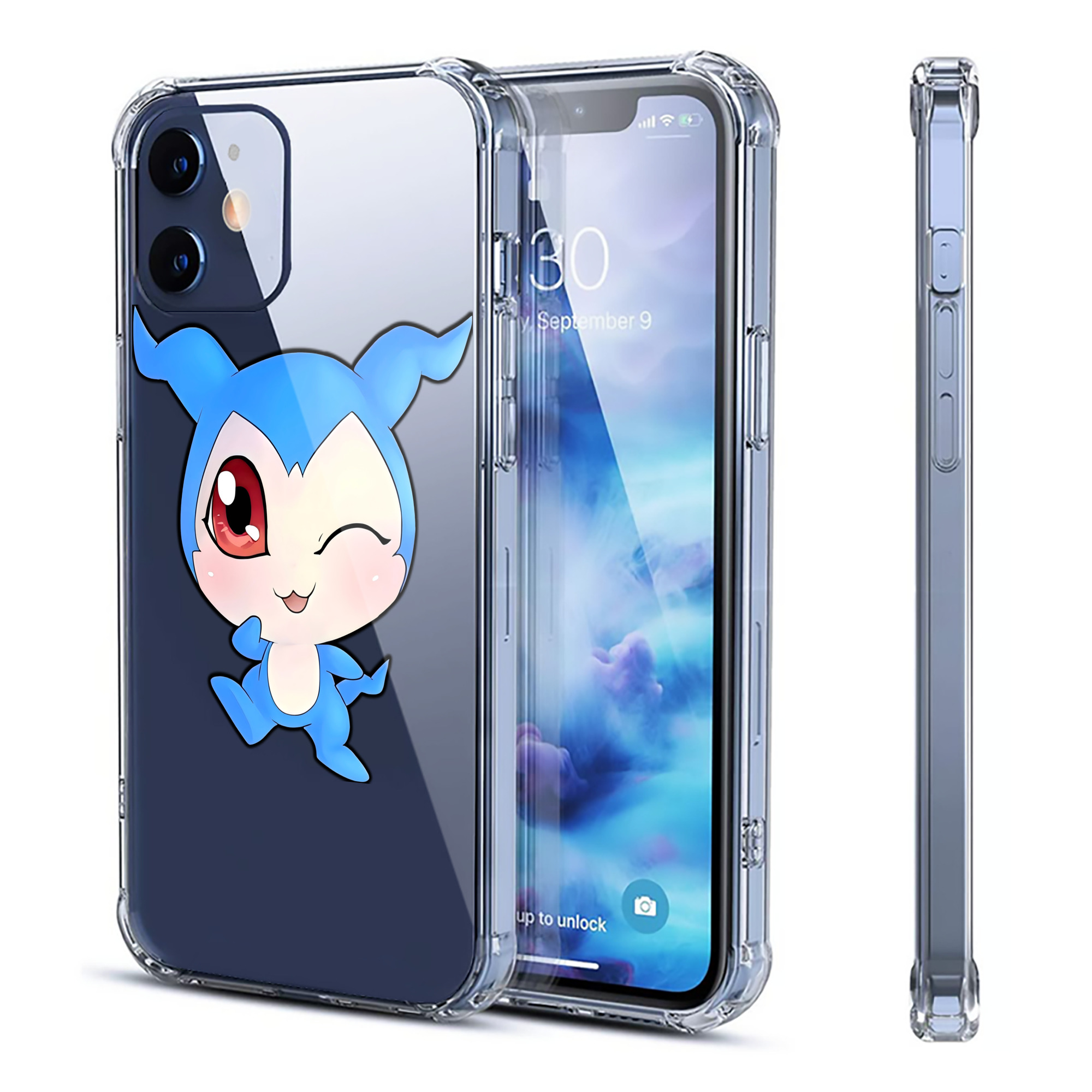 （画像用） Digimon デジタルモンスター/デジモン 【iPhone 12シリーズ対応】透明スマホケース（クリアソフトケース）